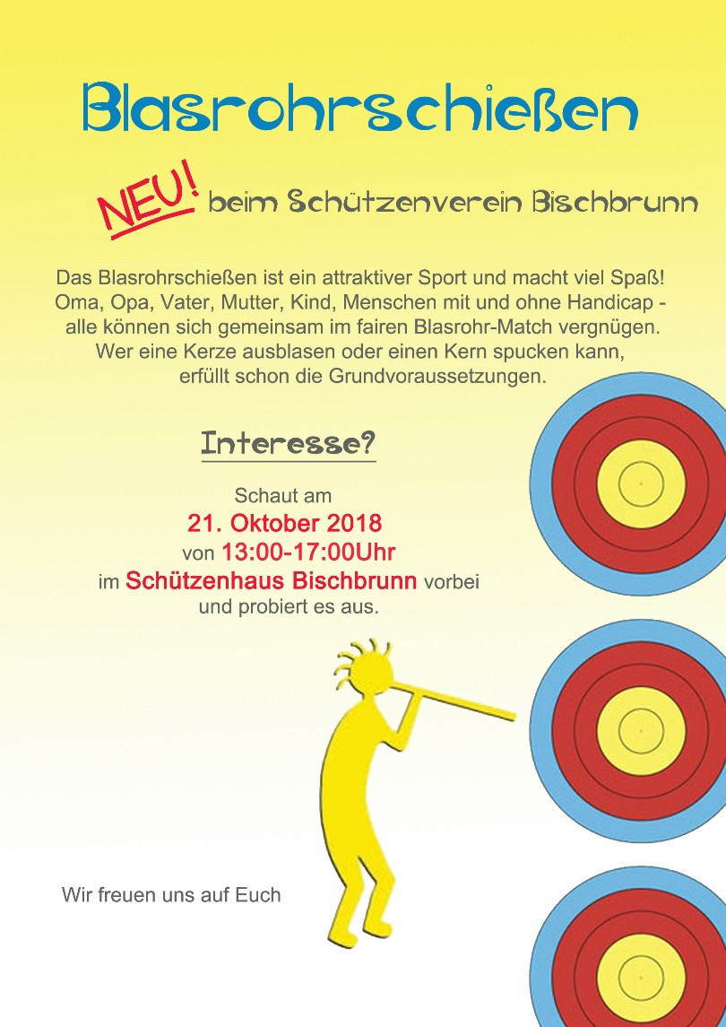 Blasrohrschießen Blasrohrschießen